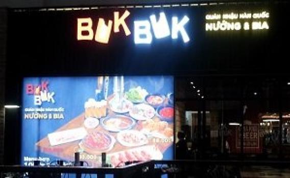 Biển hộp đèn nhà hàng BUK BUK