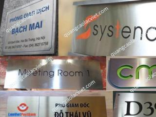 Làm biển inox giá rẻ cho khách hàng tại Hà Nội