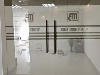 Mẫu decal cho cửa kính văn phòng đơn giản, trang nhã