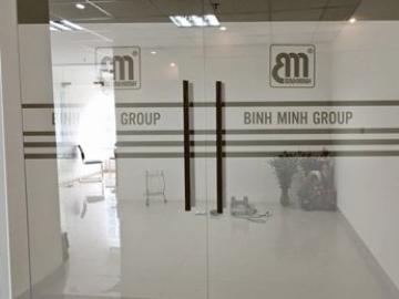 Mẫu decal cho cửa kính văn phòng đơn giản, trang nhã