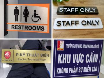 Các kiểu biển chỉ dẫn thông dụng trong các tòa nhà cao tầng