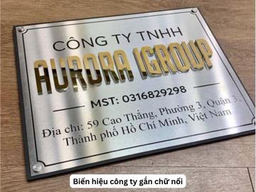 Tìm hiểu các công nghệ làm biển hiệu công ty, văn phòng
