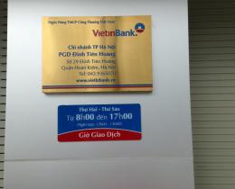 Biển hiệu quảng cáo kim loại (đồng, inox) ăn mòn