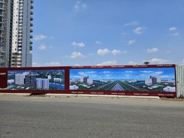 Sản xuất, thi công biển pano hàng rào dự án, công trường xây dựng