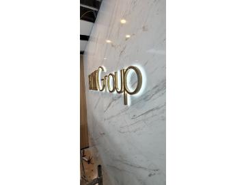 Sản xuất biển hiệu đồng, inox, kim loại chữ nổi đèn led
