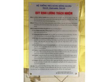 Thiết kế và thi công biển nội quy công ty, cơ quan