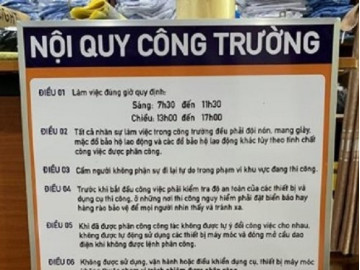 Thiết kế và thi công biển nội quy an toàn lao động, công trường