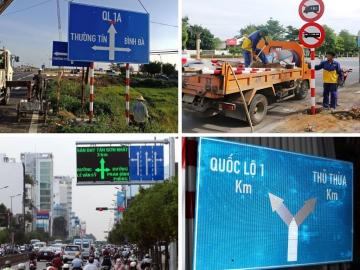 Biển báo giao thông được làm bằng những vật liệu gì?
