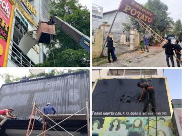 Những trường hợp cần tháo dỡ và sửa chữa biển quảng cáo