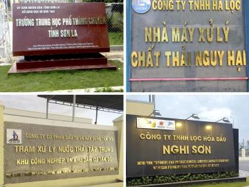 Ứng dụng của biển chữ nổi trên nền đá hoa cương (granite)