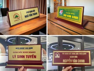 Những sai lầm khi làm biển chức danh khiến mất điểm chuyên nghiệp