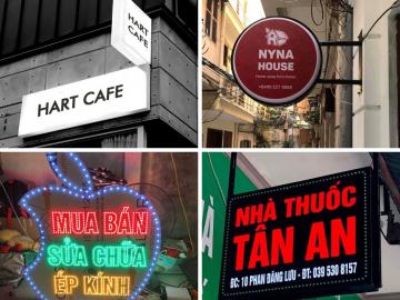 Mẹo thiết kế biển vẫy quảng cáo ấn tượng cho cửa hàng