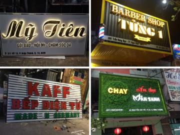 Quy trình thiết kế và thi công biển chữ nổi đèn LED chi tiết