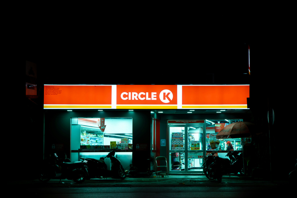 Biển hộp đèn 3M của 1 cửa hàng Circle K