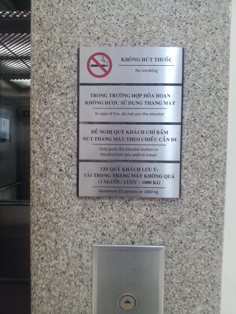 biển cấm hút thuốc lá