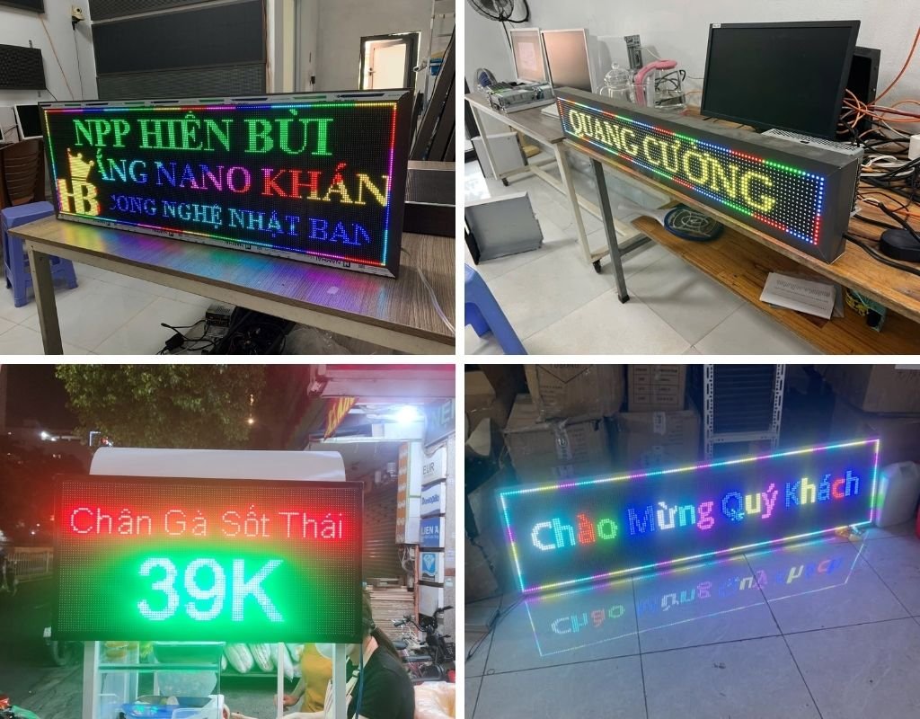 Các dòng module LED ma trận phổ biến là P5 và P10