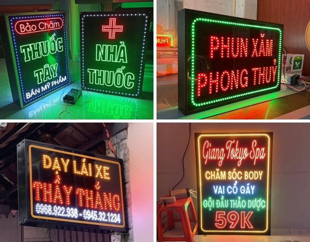 Biển LED vẫy ứng dụng đa dạng trong mọi lĩnh vực kinh doanh