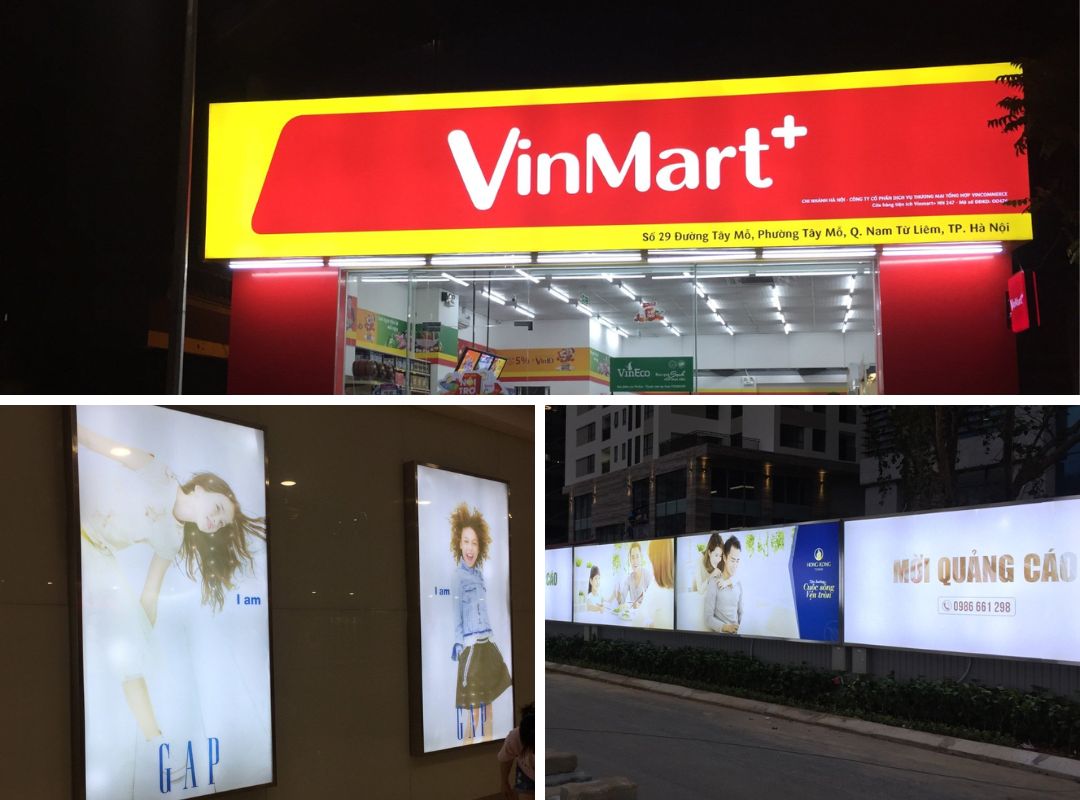 Biển quảng cáo hộp đèn