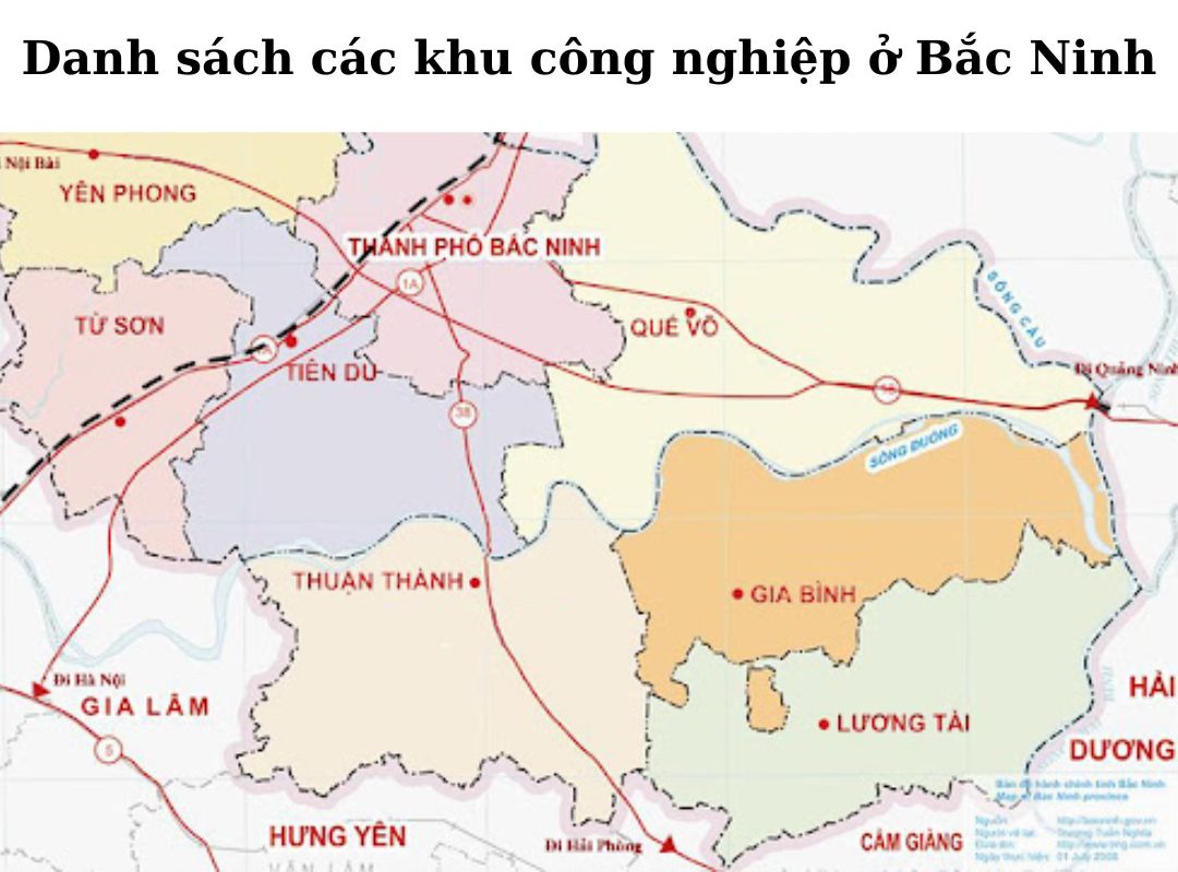 Danh sách các khu công nghiệp ở Bắc Ninh