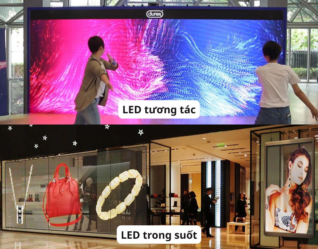 LED tương tác và LED trong suốt
